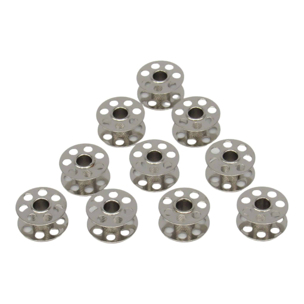 10 Metal Bobbins #330.012.0T For Bernina 130, 160, 801, 830, 900, 1020, 1030