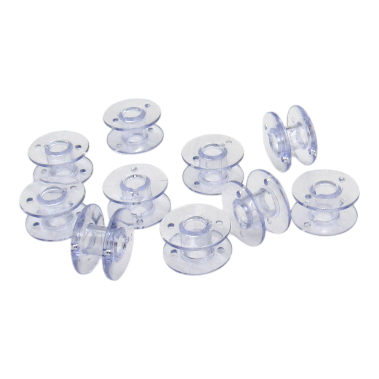 (10) Plastic Bobbins J-Style -Singer Part # 85128