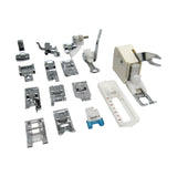 Low Shank Sewing Machine Snap-on Attachment Set with Walking Foot