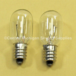 Montgomery Ward Sewing Machine Light Bulbs Screw In Type 7/16 Base, 15 Watt, 120 Volt