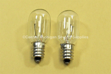 Montgomery Ward Sewing Machine Light Bulbs Screw In Type 7/16 Base, 15 Watt, 120 Volt - Central Michigan Sewing Supplies