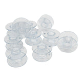 (10) Genuine Singer Class 15 Plastic Bobbins - Part #81348