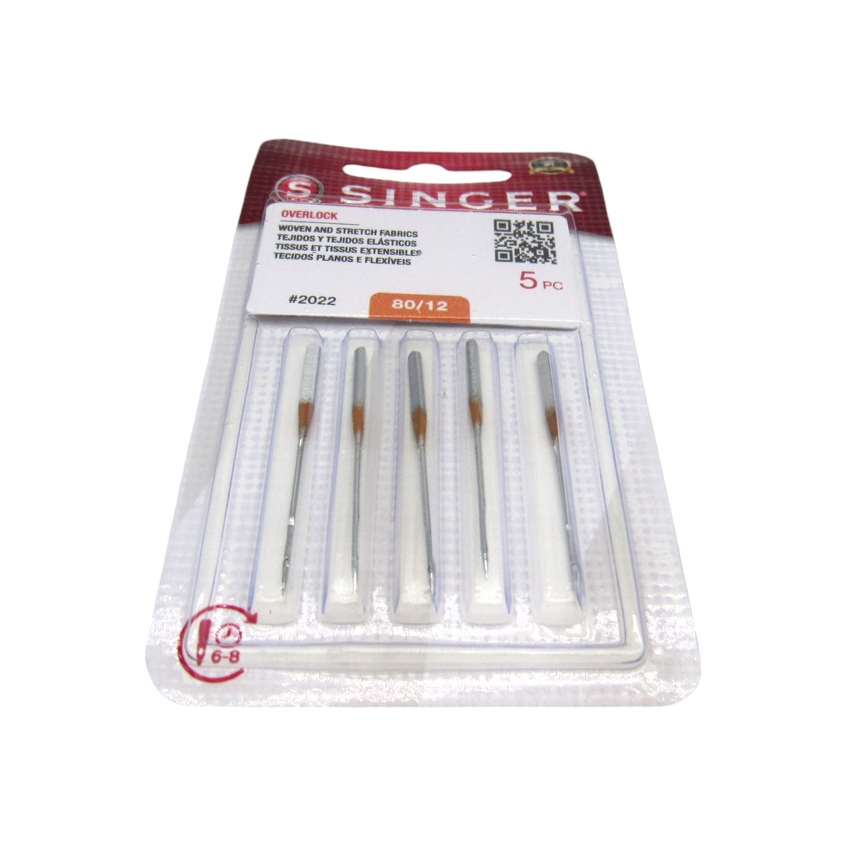 OverLock Serger Needles - Singer Brand #2022 Available in Size 12, 14