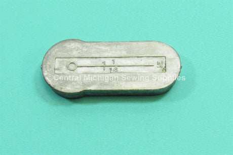 Original Metal Buttonholer Template Choose from 5/16 straight, 3/8 straight, 5/8 straight, 13/16 straight, 15/16 straight, 1 1/6 straight,  1 1/6 key hole - Central Michigan Sewing Supplies
