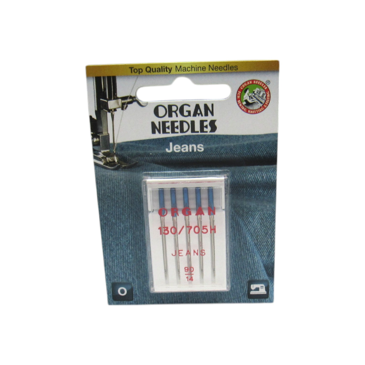 Organ Sewing Machine Needles for Jeans - 15X1 Blister Pack