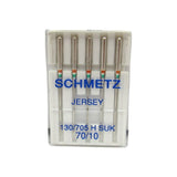 Schmetz Sewing Machine Needles Jersey Ball Point 15x1 Available in size 10, 12, 14, 16, and assortment pack