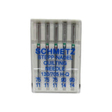 Schmetz Quilting Needles 15x1 Available in size 11, 14, Assortment pack