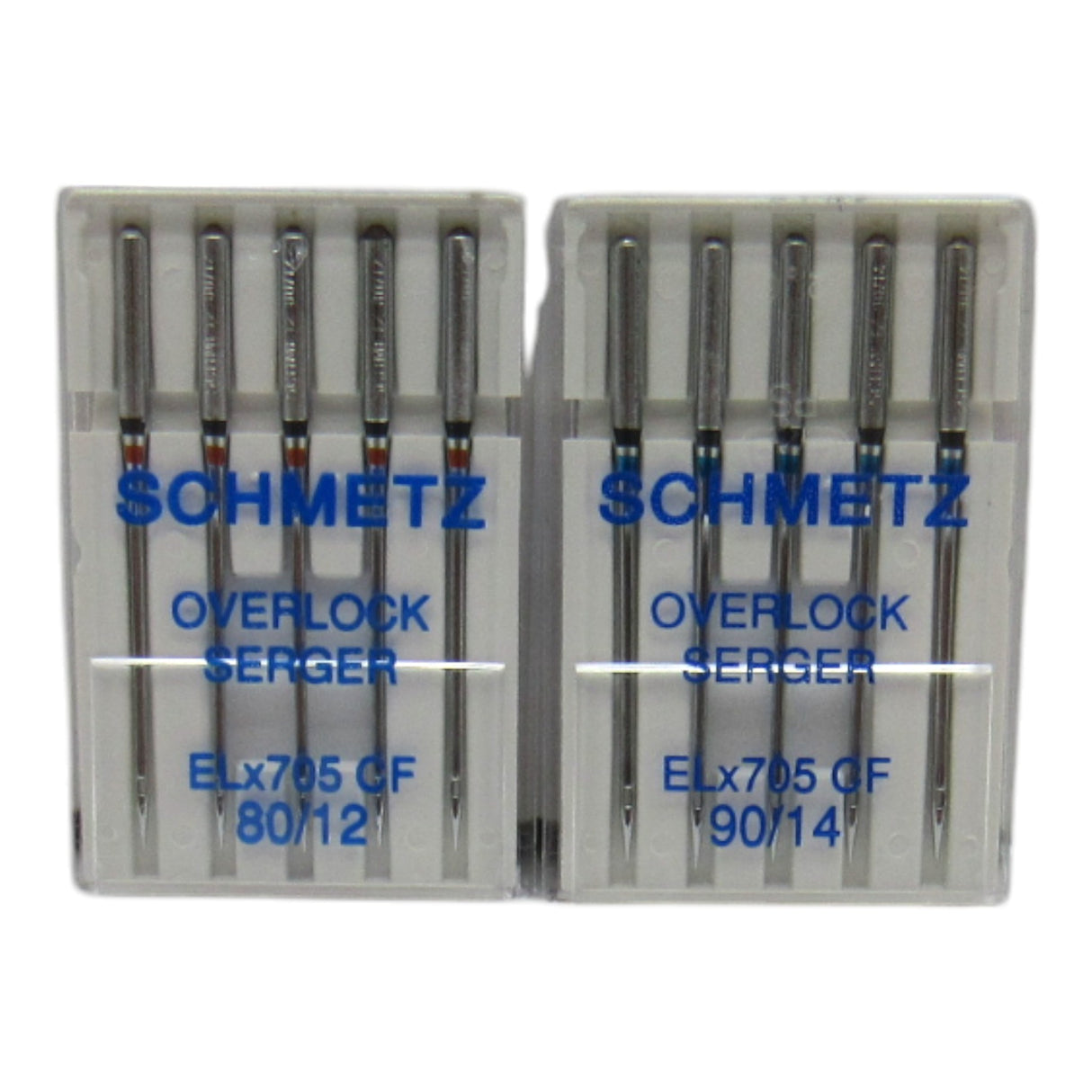 Schmetz ELx705 Chrome Finish Serger Needles (Sharp point)