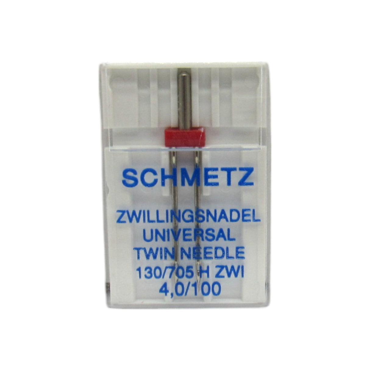 Schmetz Sewing Machine Twin Needle 4 mm Wide Available is size 12, 14, 16