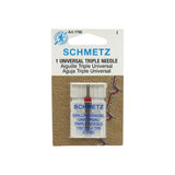 Schmetz Sewing Machine Triple Needle 2.5 mm Wide Size 12