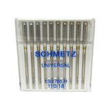 Schmetz Sewing Machine Needles 15x1 Available in size 8, 9, 10, 11, 12, 14, 16, 18 (10 pack)