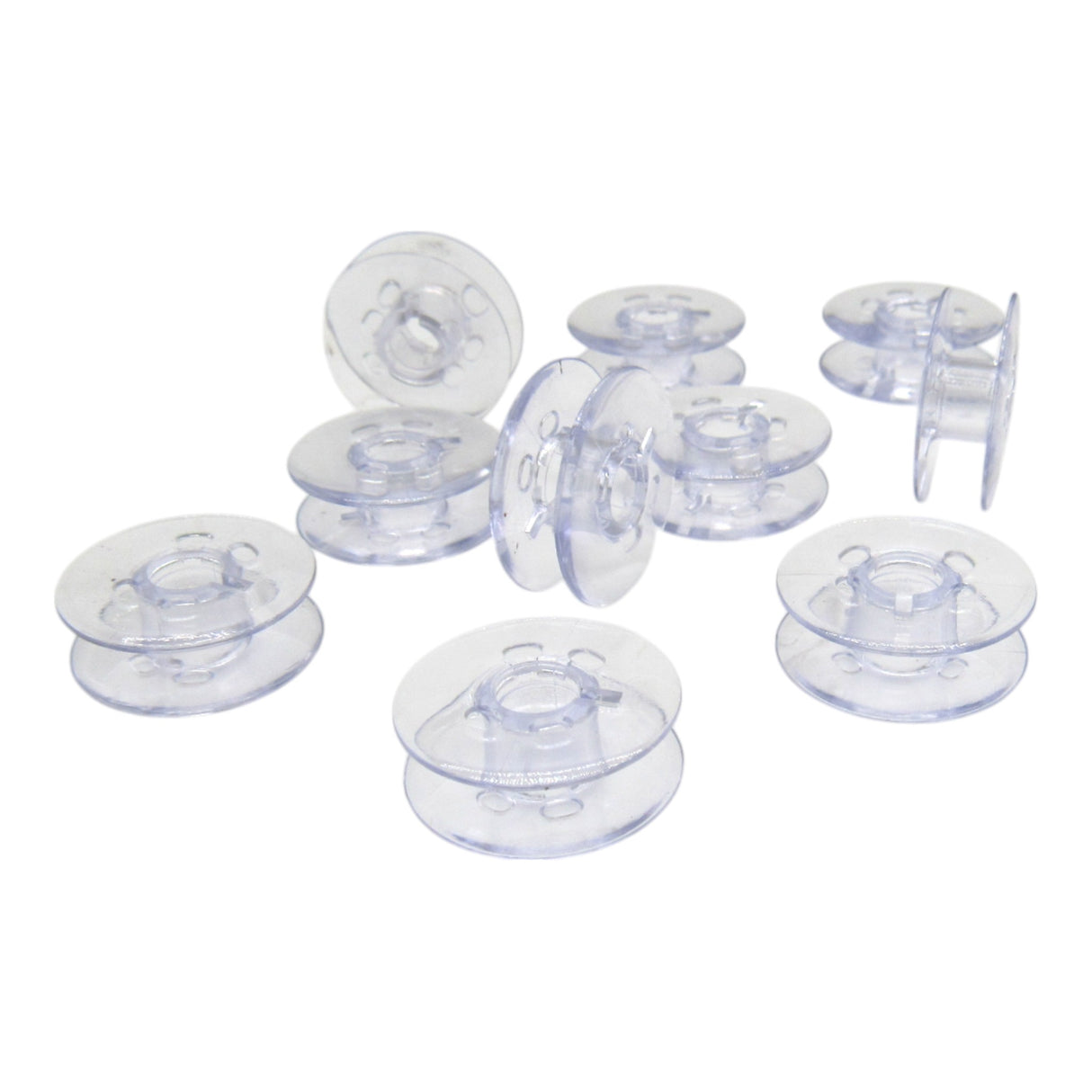 (10) Plastic Bobbins- Pfaff Part # 93-040970-45