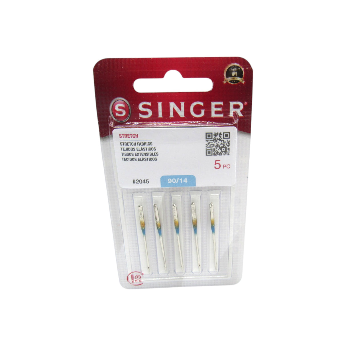 Machine Needles - Singer Brand Yellow #2045 Available in Size 12, 14, 16 Ball Point