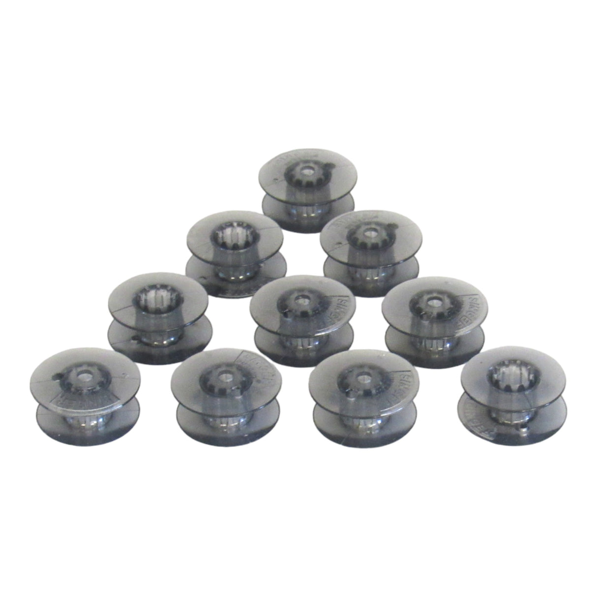 (10) Plastic One Piece Bobbins - Singer Part # 359838-900