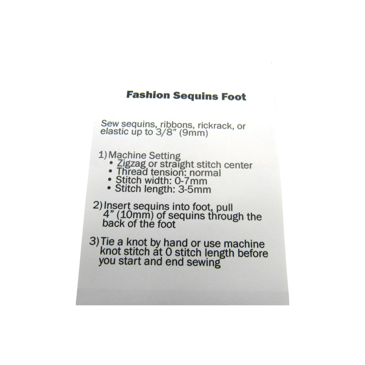 Fashion Sequins Foot - Slant Needle