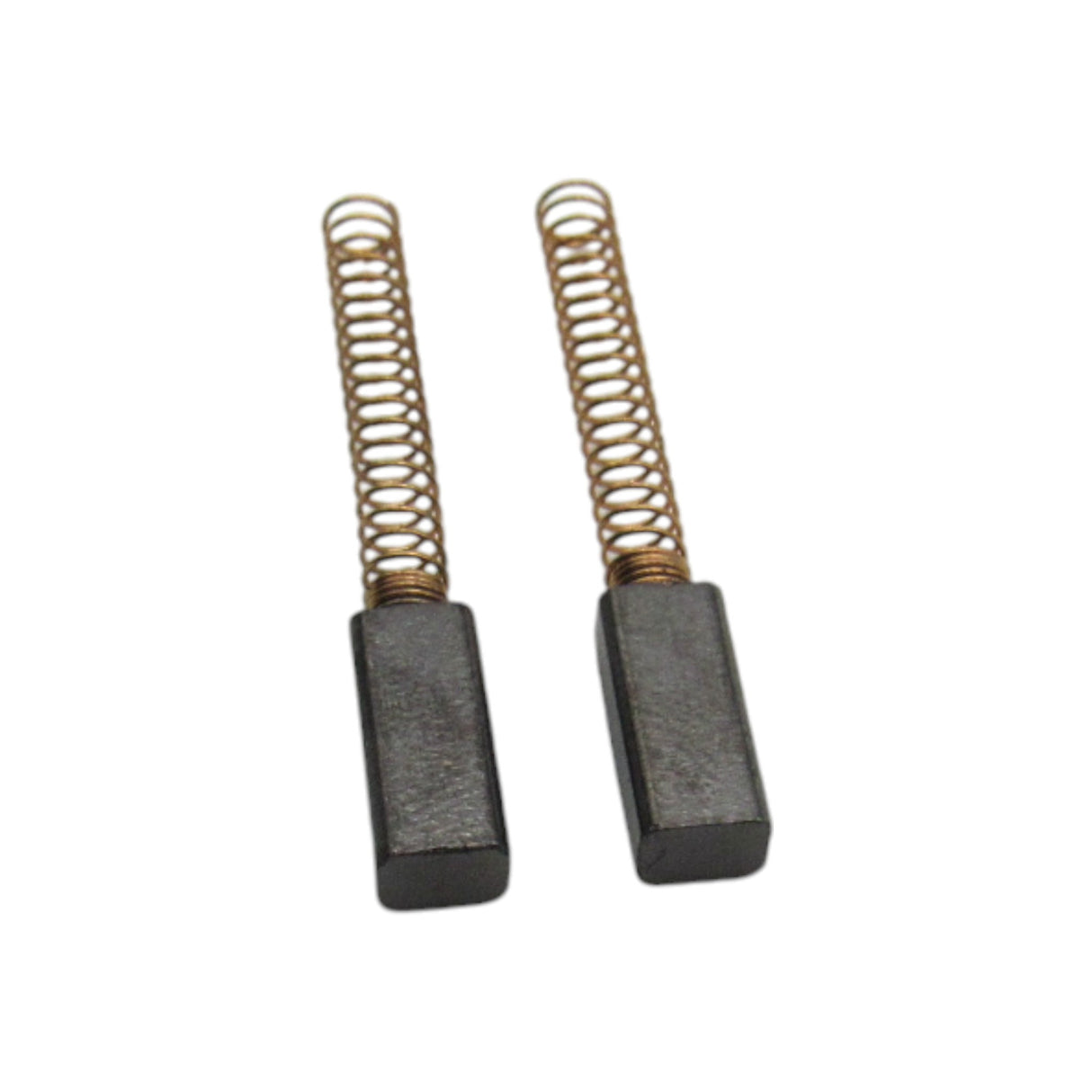 (2) Carbon Motor Brushes Medium Size with Springs 4 mm x 3.5 mm x 13 mm - Part # YM4013-P