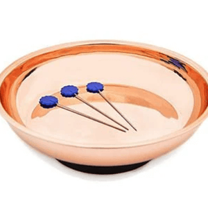 Rose Gold Magnetic Dish- Pins and Maintenance - 4"