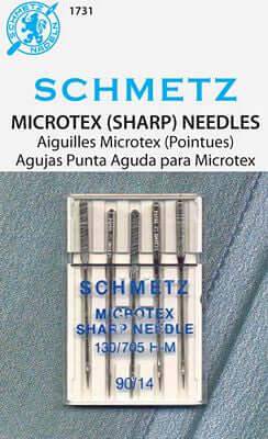 Schmetz Microtex Needles Fits Singer Models 15, 27, 28, 66, 99, 201, 221, 301, 401, 403, 404, 500, 503, Most Home Machines - Central Michigan Sewing Supplies