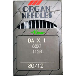 Organ Industrial Sewing Machine Needles STANDARD POINT 88x1, DAx1 - Available in Size 10, 12, 14, 16, 18