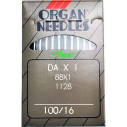 Organ Industrial Sewing Machine Needles STANDARD POINT 88x1, DA x 1 - Available in Size 10, 12, 14, 16, 18 - Central Michigan Sewing Supplies