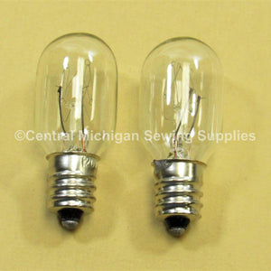 Replacement Light Bulbs Screw In Type, 7/16 Base, 15 Watt, 120 Volt