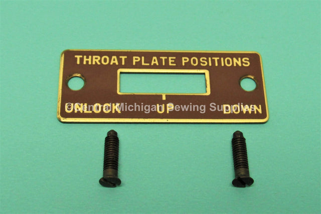 Original Singer Throat Plate Position Cover Fits Model 401A, 403A - Central Michigan Sewing Supplies