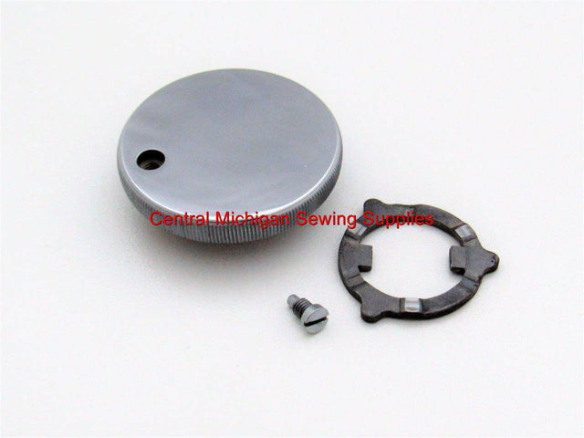 Original Stop Motion Knob, Set Screw & Washer - Fits Singer Models 206, 306, 319 - Central Michigan Sewing Supplies